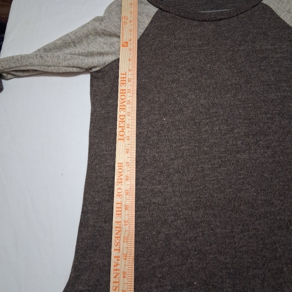 NIP eloges Sz. S Brown/Gray Crew Neck Long Sleeve Top - Picture 6 of 10